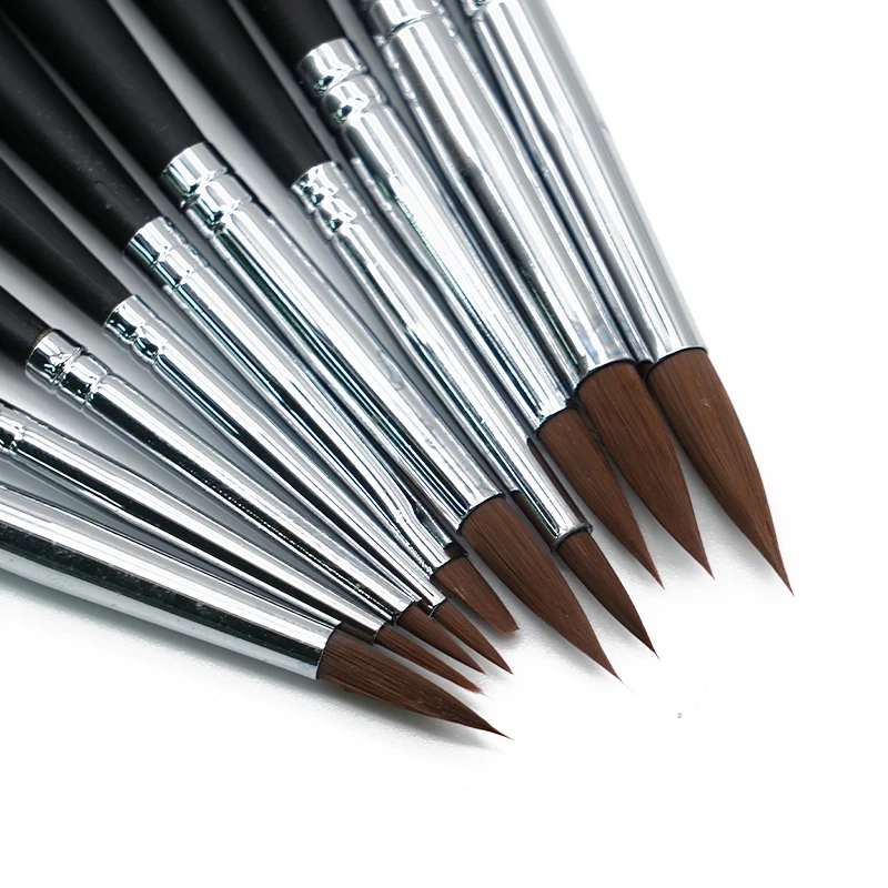 

10 шт./компл., фарфоровая кисть для стоматолога, ручка для пятен зубов, формирующая ручка для нанесения, синтетические кисти, инструменты для стоматолога