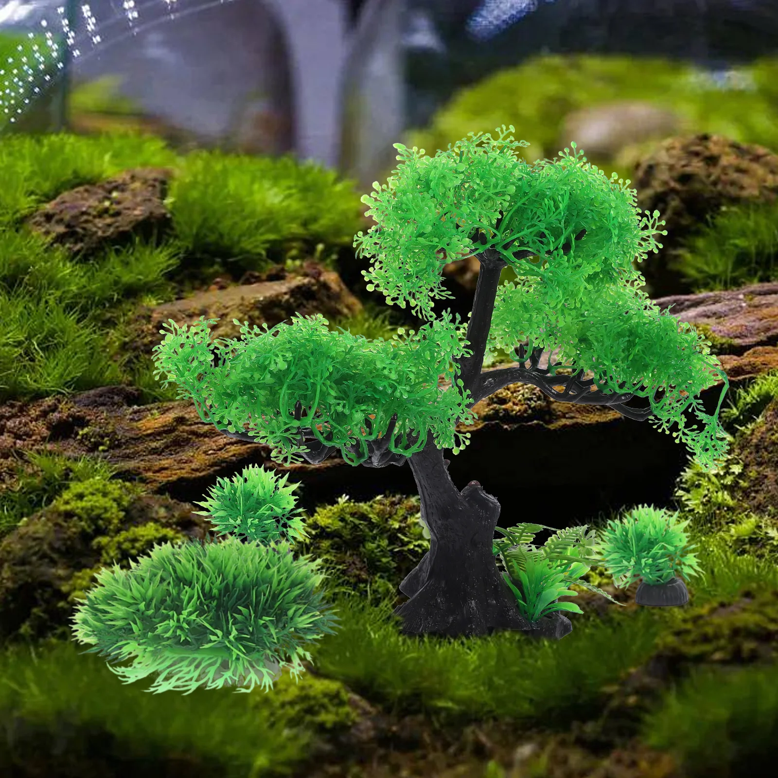 

Aquarium Plant Decoration Fish Tank Scene Ornament Artificial Plants Accessoires Pour Abs Terrarium Ornaments for