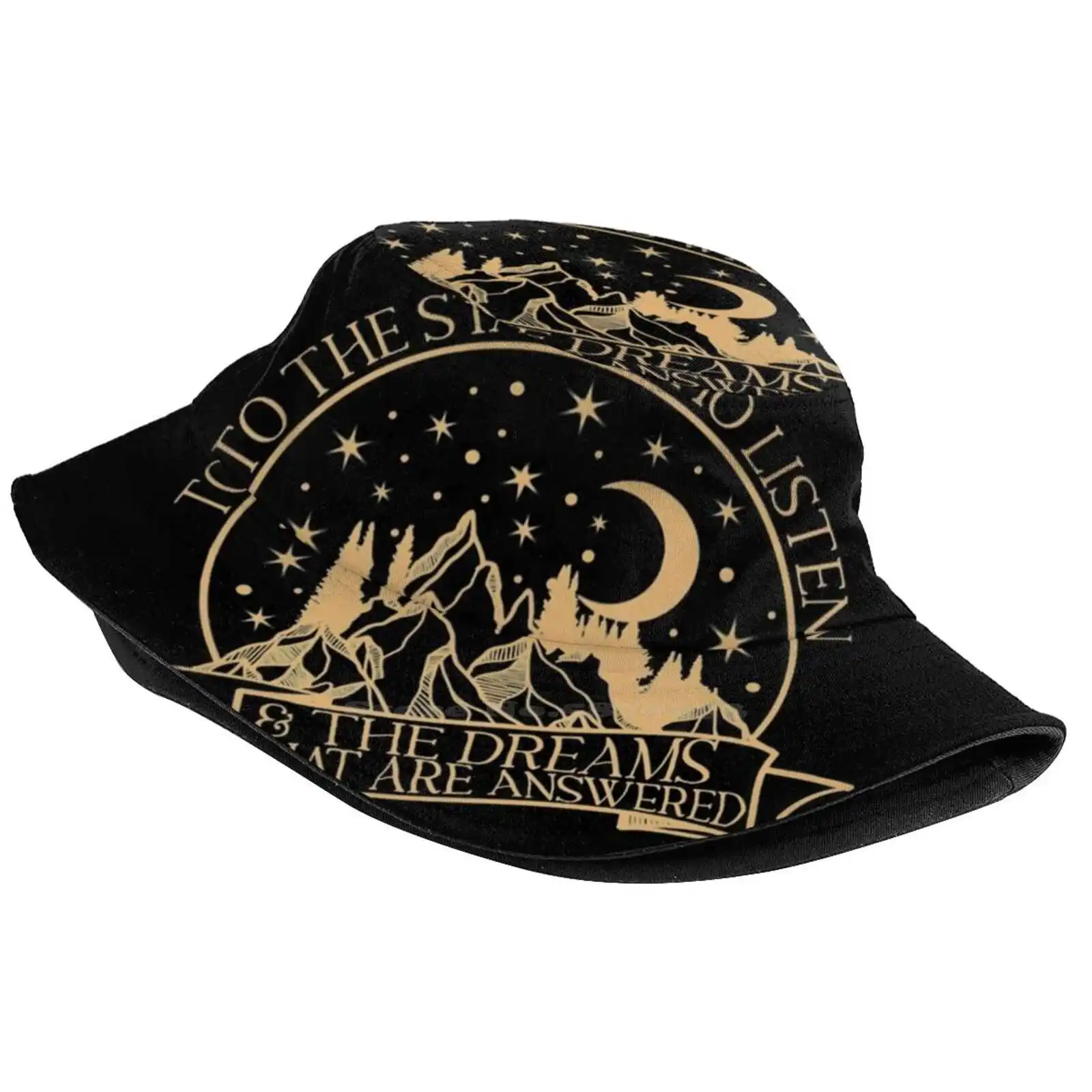 To The Stars Who Listen And The Dreams That Are Answered , Rhysand Quote Outdoor Sun Fishing Panama Hats A Court Of Thorns And