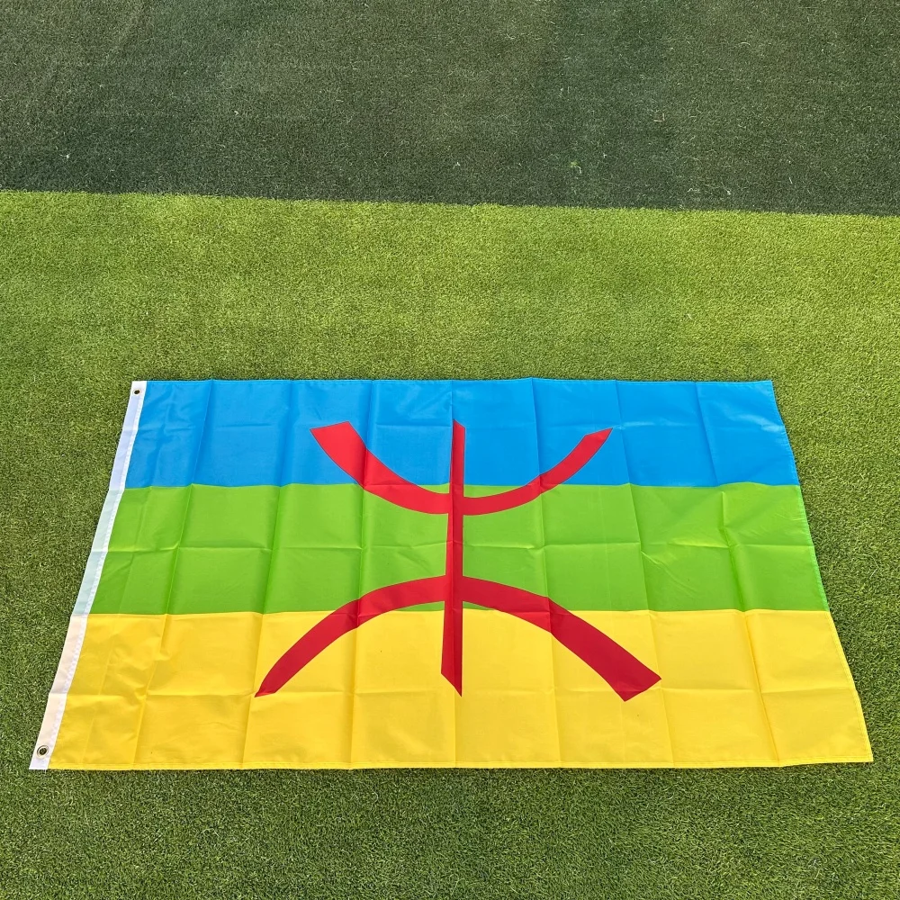 Berber Amazigh Flag 150x90cm 3x5 FT North Africa Polyester Double Stitched Outdoor Indoor Decoration