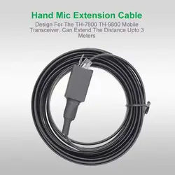 Cable de extensión de micrófono de mano para TYT TH-7800 TH-9800 Radio móvil para coche Walkie Talkie 50km transceptor banda cuádruple pantalla Dual