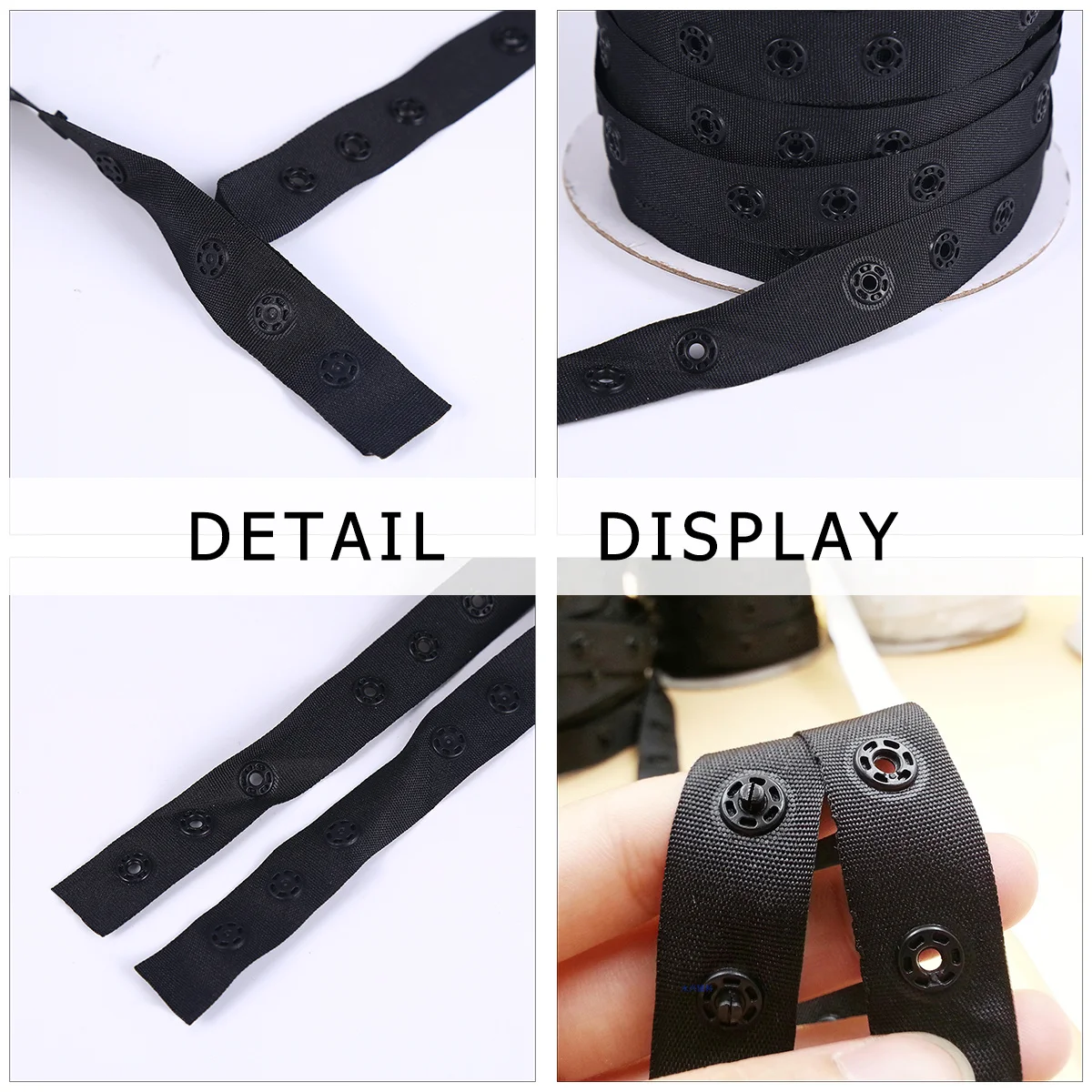 

2 рулона 1,8 см, ремень с застежкой-застежкой и женской пряжкой, лямка для занавесок, пододеяльников, ремонта одежды