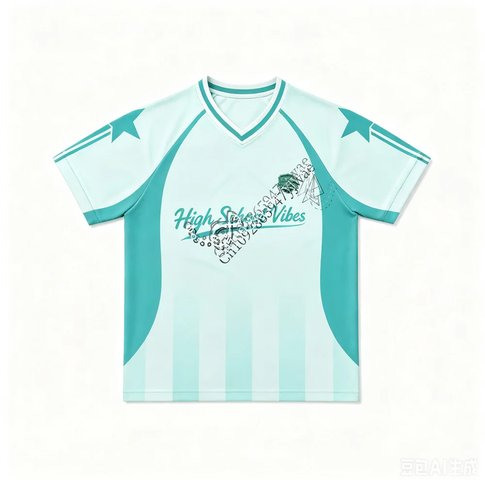 2026 Green Monster PK Pink Power High School Vibes Jersey DMD Sports Day Shirt V-neck StreetWear Summer Men Women T-shirts Top - view 3