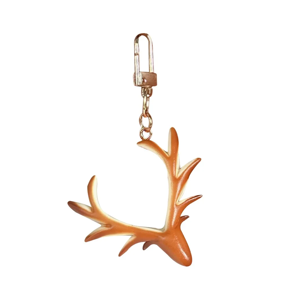 PVC Simulated Food Keychain Alkaline Water Hand Croissant Model Bread Key Ring Simulated Food Realistic Model Croissant Keychain