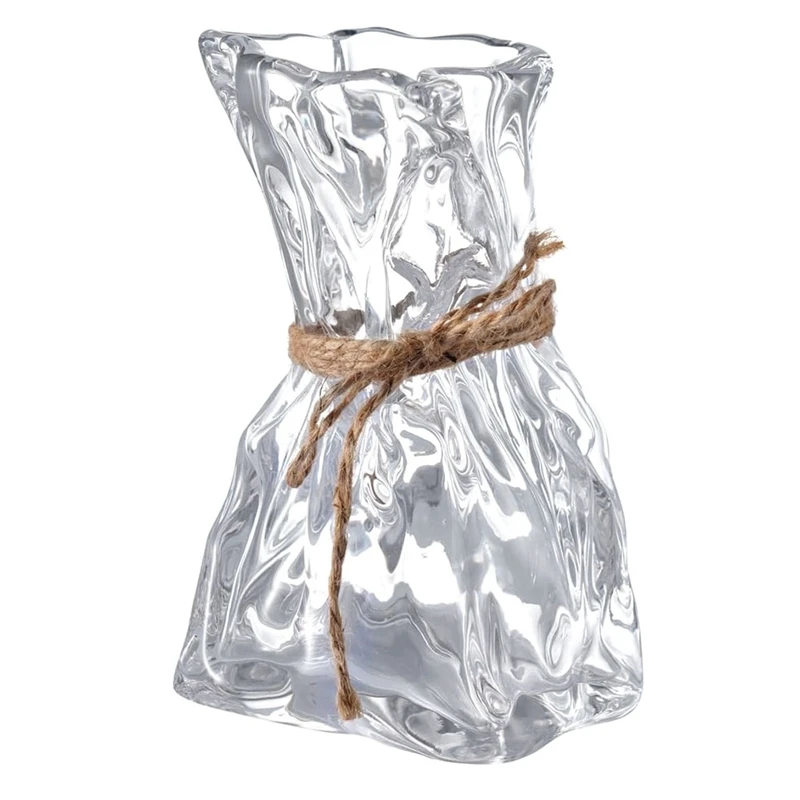 مزهرية زجاجية، عصرية، مزهرية زجاجية، صناعة يدوية، قاعدة زجاجية، مزهرية مفردة، مزهرية زهور، داخلية،