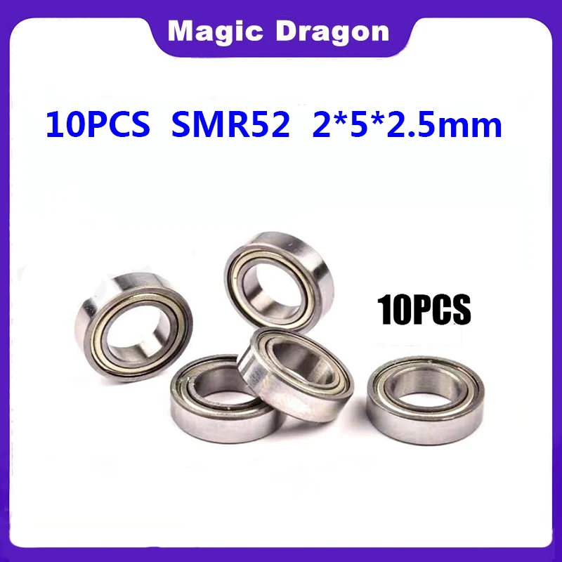 

10/30/50pcs Stainless Steel Miniature Bearing SMR52 MR52ZZ L-520ZZ 2*5*2.5mm Deep Groove Ball Bearing 440C