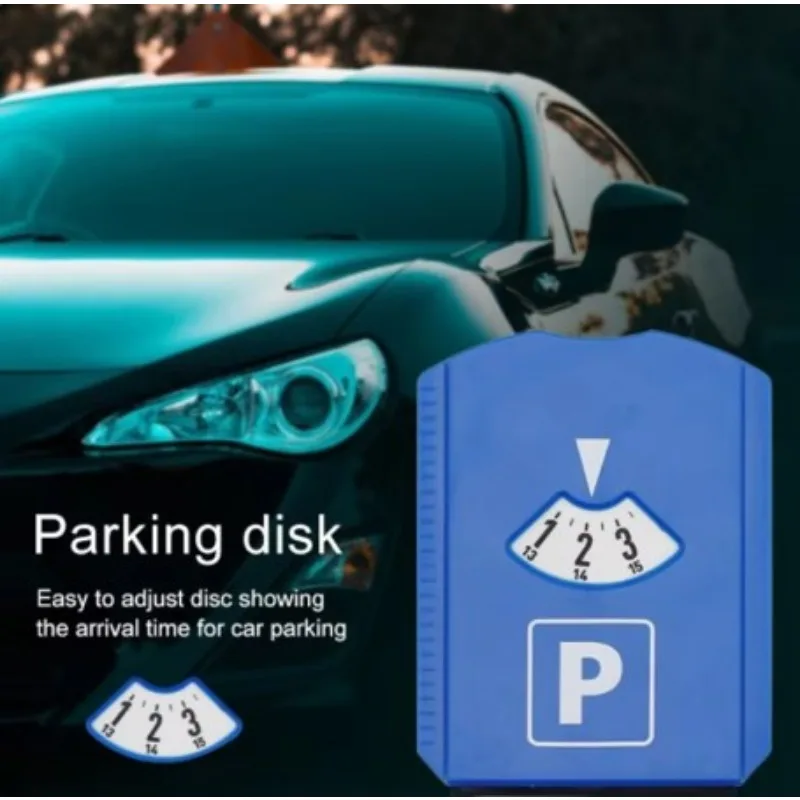 Car Parking Time Sign Timer Clock Snow Remover Car Windshield Snow Shovel Time Display Disc Return Time Note Ice Scraper