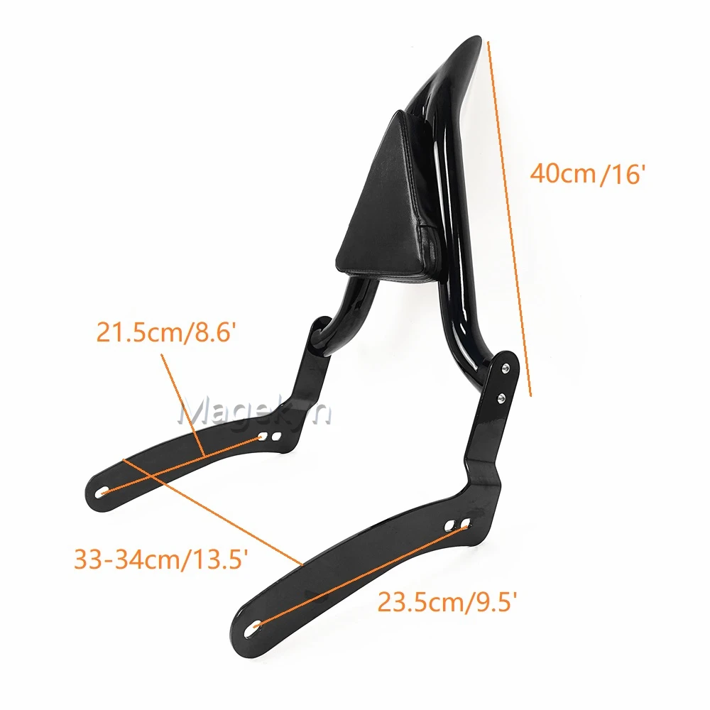 Motorfiets Achterpassagier Sissy Bar Rugleuning Voor Kawasaki Vulcan Vn 900 2000 Klassieke Custom Rug Bagagerek