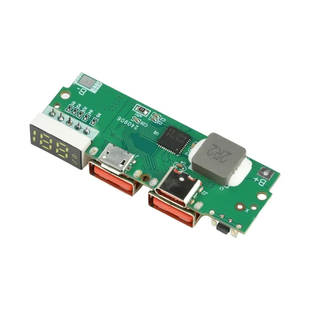Fast Charging Module 22 5W with Digital Display for DIY Power Bank Compatible with PD QC VOOC Protocols Multi Port