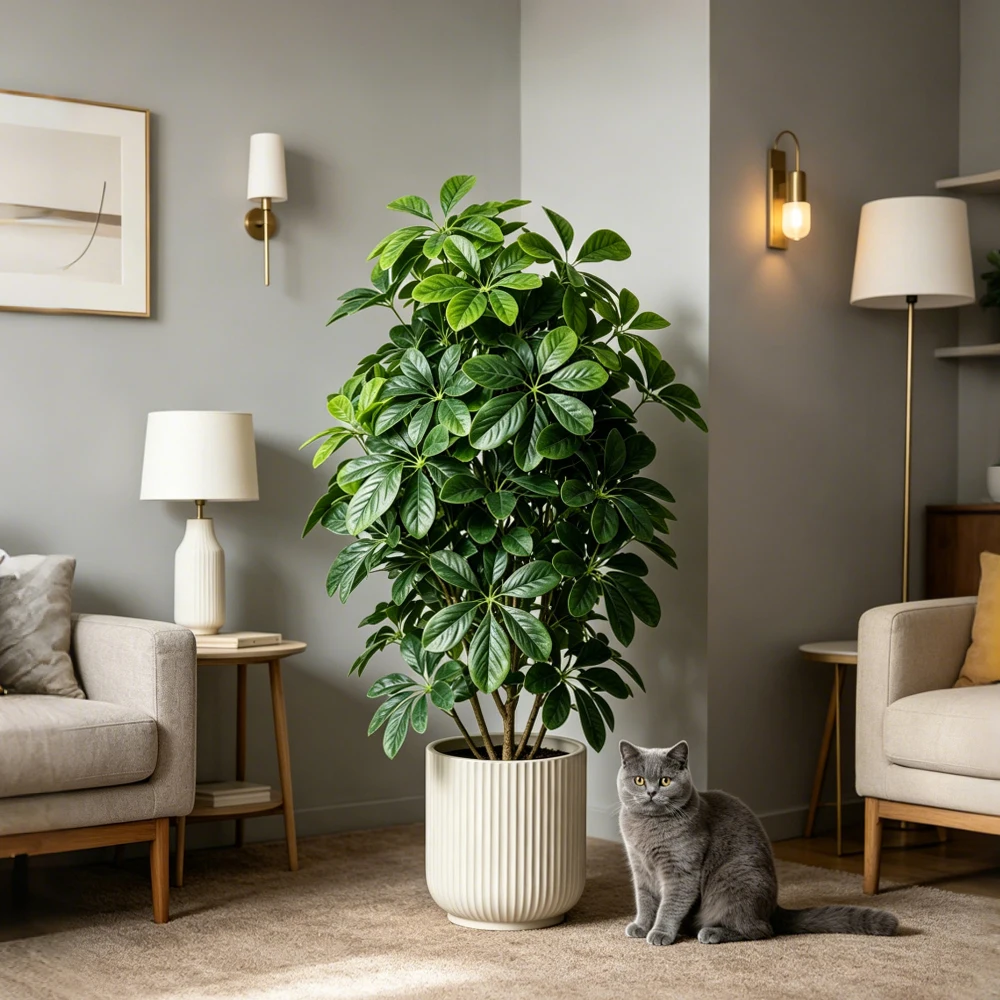 85/98cm Artificial Monstera Plant Fake Tropical Palm Leafs Faux Maranta Tree Plastic Green Schefflera Branch For Home Shop Decor - view 3