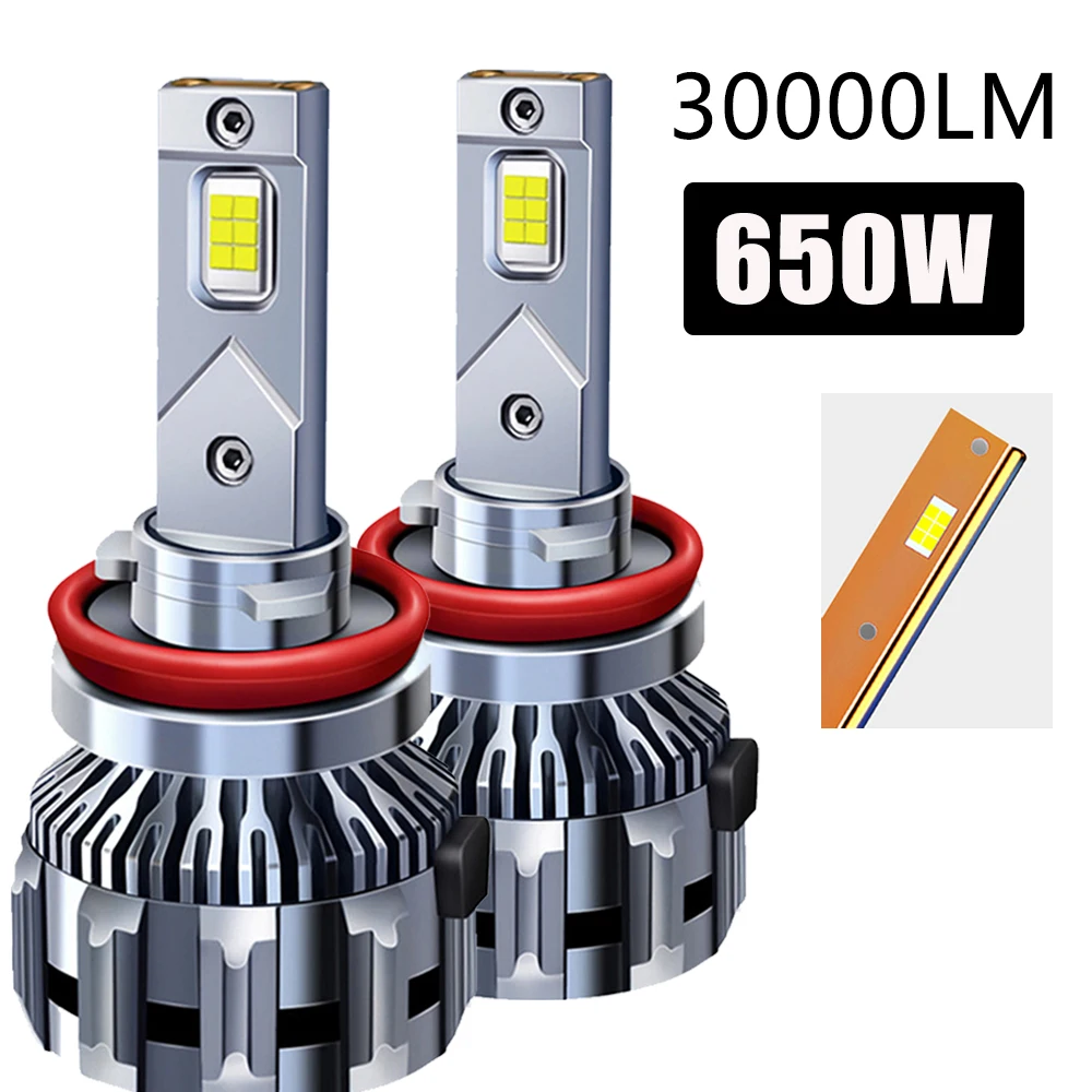 

6500K HB3 HB4 9005 9006 H11 9012 H1 H7 LED H4 Bulb Canbus Led Lamp CSP 3570 Car Headlight Auto Fog Light 300000LM 12V 24V H8 H9