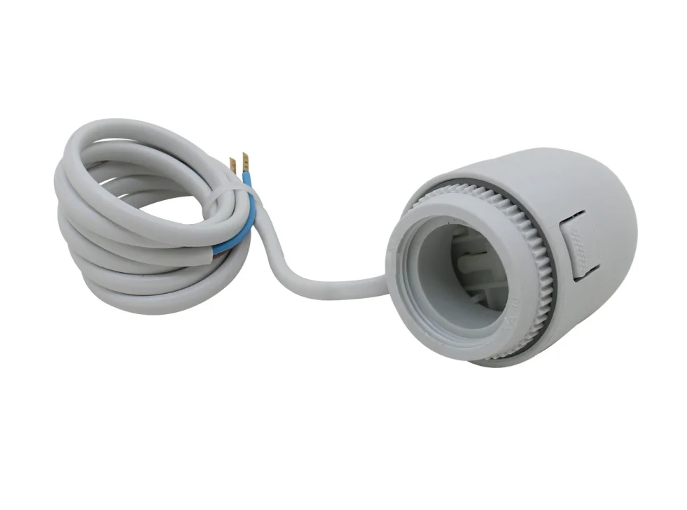 M28X1.5 220V 24V  NC NO  electric thermal actuator valve head for thermostat manifold underfloor heating radiator