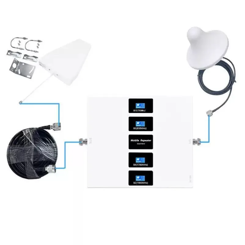 Mobile phone signal amplifier 700/850/1700/1900MHz 2G3G4G signal booster