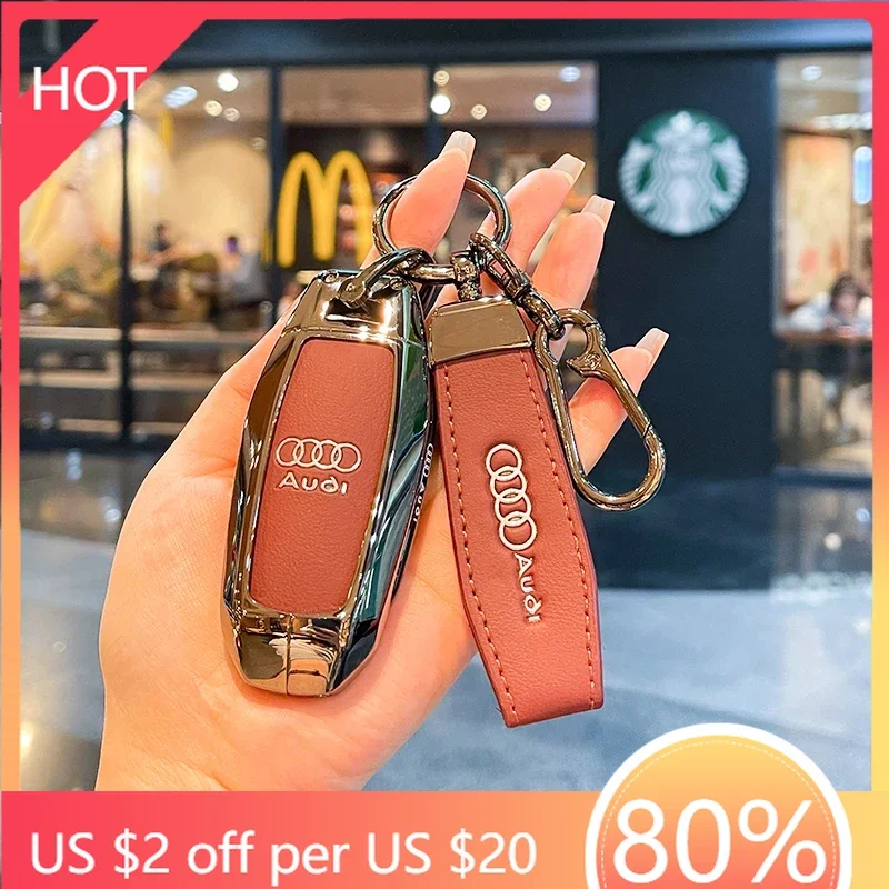 

2025 Горячий высококачественный кожаный чехол для умного дистанционного ключа автомобиля для Audi A3 A5L Q6 A6L Q5 Новый 2025-ключ для автомобильного пульта дистанционного управления Protecti