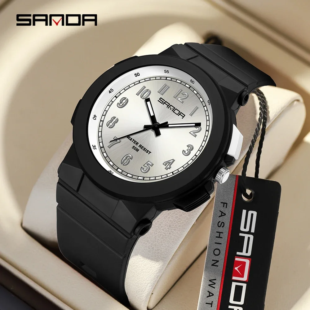 Sanda 6194 Cross border Hot selling Fashion Colorful Lighting Electronic Quartz Waterproof Boys and Girls Children's Watch