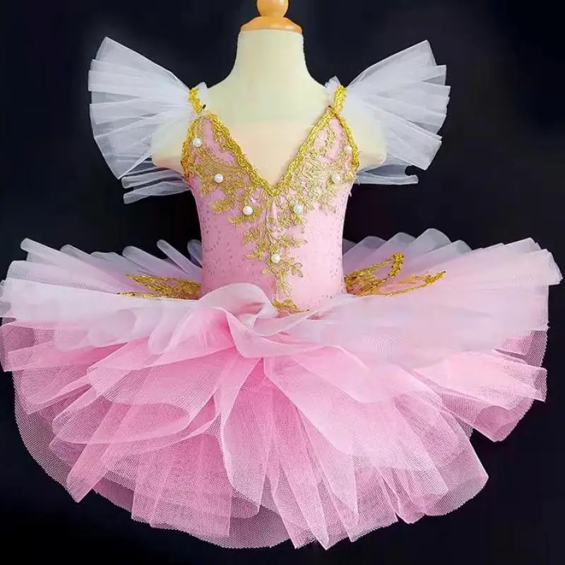 Tutú de Ballet profesional para niñas, tutú clásico de bailarina, trajes de baile de princesa para niños y adultos, vestido de Ballet