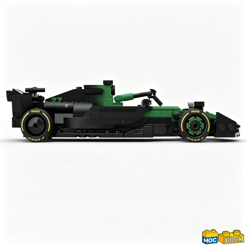 298 PCS F1 Kick Modify C45 Racing Car Model Customize Building Blocks Educational Assembly Vehicle Toy For Boys And Collectors