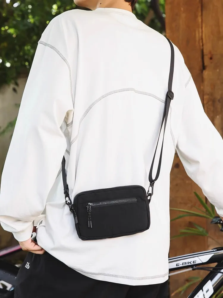 

ex Small Crossbody Bag Lightweight Nylon Casual Sle for Outdoor Use Phone ket Included Suitable for Youth