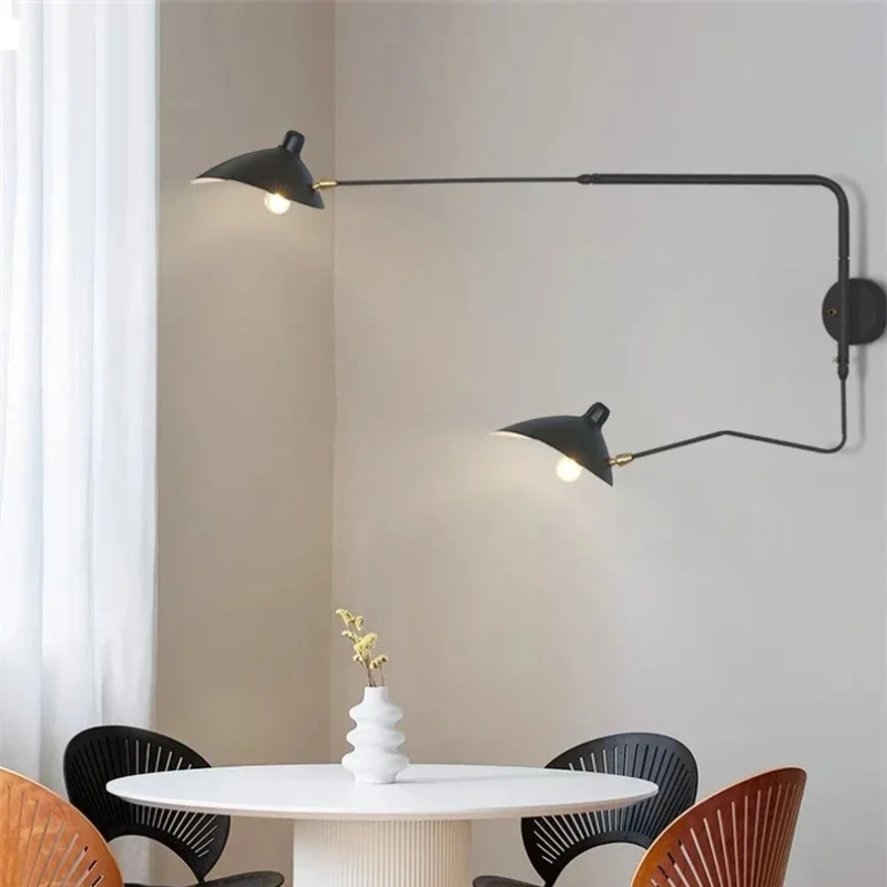 Medieval Bauhaus Aluminium Spider Paw Shaped Creative Background Lights LED Wall Lamps for Bedroom Home Decoration Chandelier