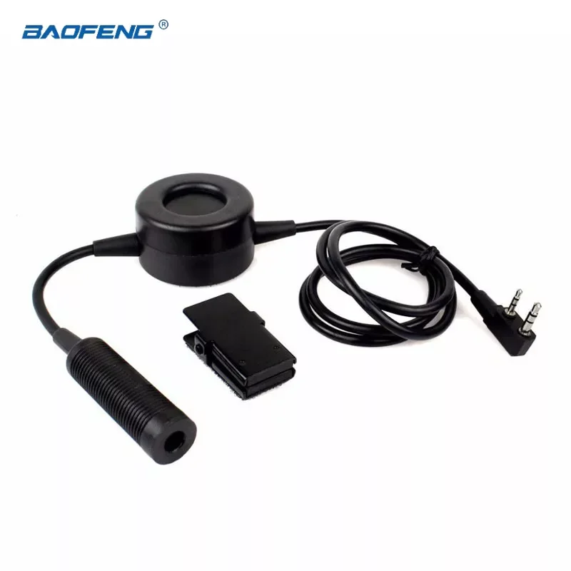 BAOFENG Z-Tactical Big PTT Headset Waterproof Round PTT J Standard for UV-5R UV-82 Kenwood TYT F8 Two Way Walkie Talkie Accessor