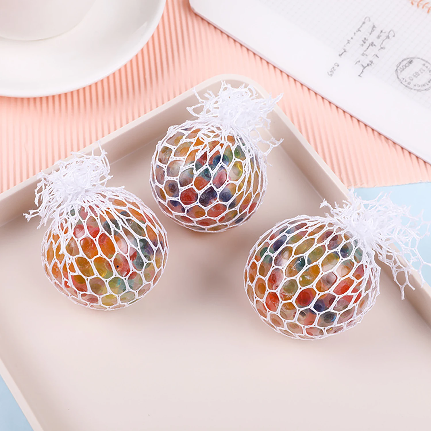 

Creative release ball, stress relieving grape ball, pinching toy, crystal colored beads, stress relieving artifact, prank gift