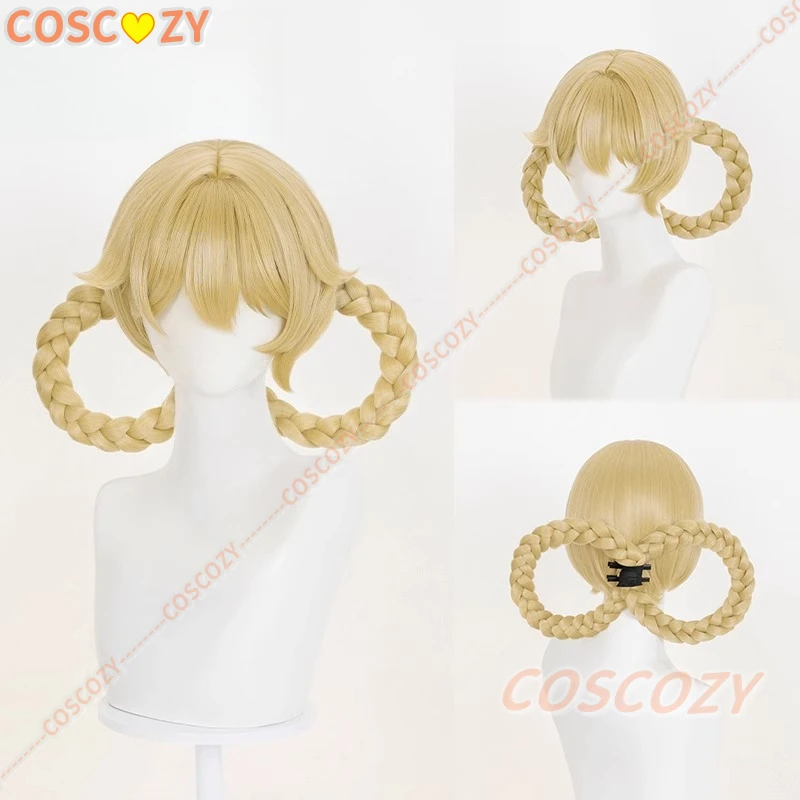 Genshin-Peluca de Cosplay de Jahoda, pelo dorado especial, Yagoda Yagoda, peluca de Cosplay para fiesta de Halloween, accesorios para adultos y mujeres y hombres