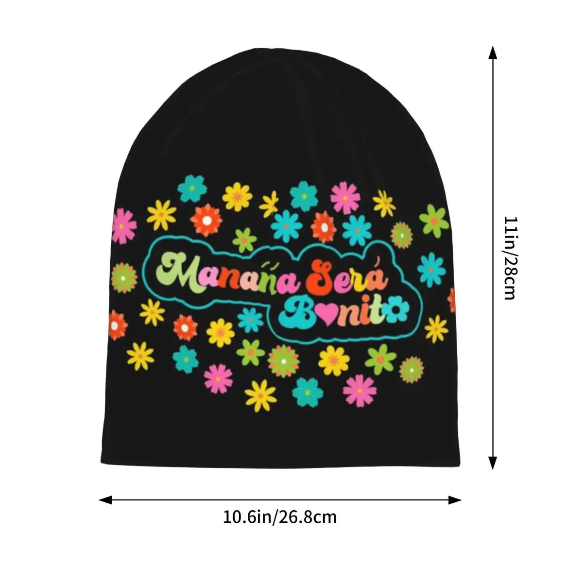 Colorful Manana Sera Bonito Karol G Inspired Skullies Beanies Hats Casual Unisex Outdoor Caps Warm Head Wrap Bonnet 