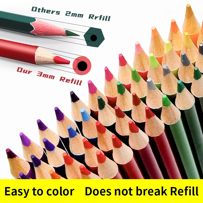 72/120/150/180 colors Professional Oil Color Pencil Soft Wood Watercolor crayon de couleur Drawing pencils School Art Supplies