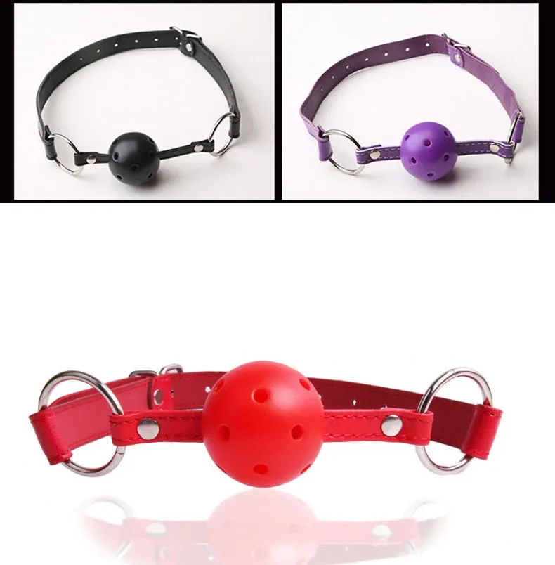 

Hollowout Ball Mouth Gag Oral Fixation Mouth Stuffed Roleplay Slave Submisson Adult Game For Couples Flirting Sex Toys