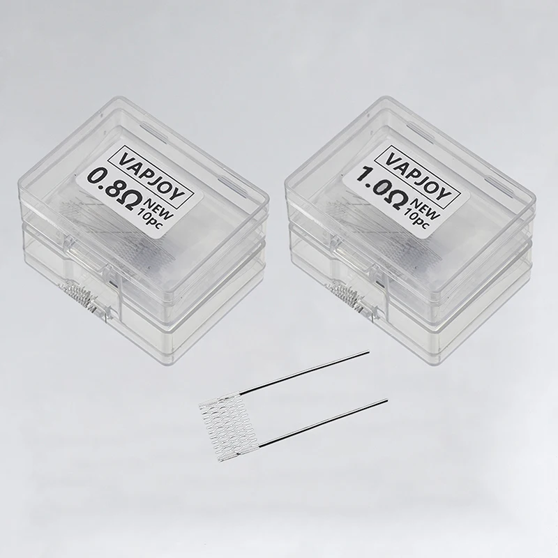 【BA】10Pcs High Quality DIY Rebuild Mesh Coils 0.6/0.8/1.0ohm Coil For eplacement Prebuilt Coil Accessories