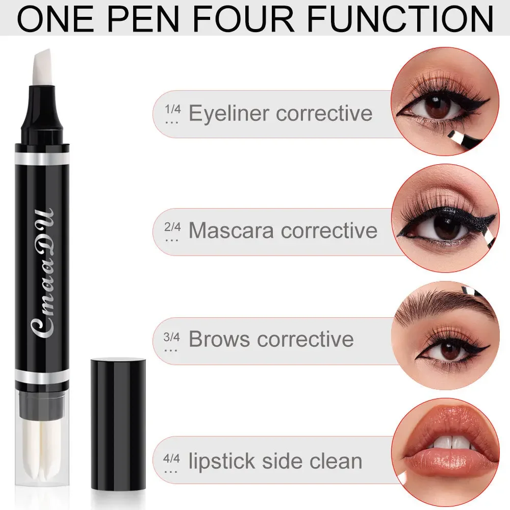 CmaaDu อายไลเนอร์ซ่อมแต่งหน้าลบปากกาแต่งหน้าอเนกประสงค์ยางลบมาสคาร่า Brows Corrective ลิปสติก Beauty Care TOOL