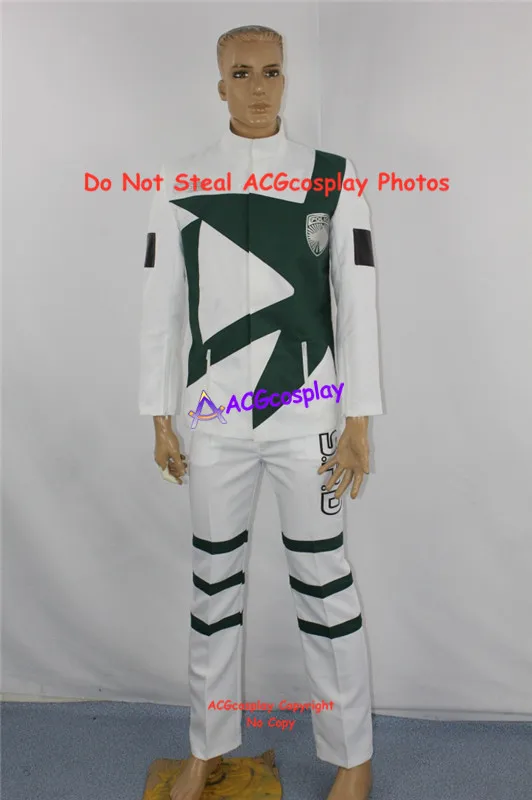 

Tokusou Sentai Dekaranger Deka Break White cosplay costume acgcosplay dark green version