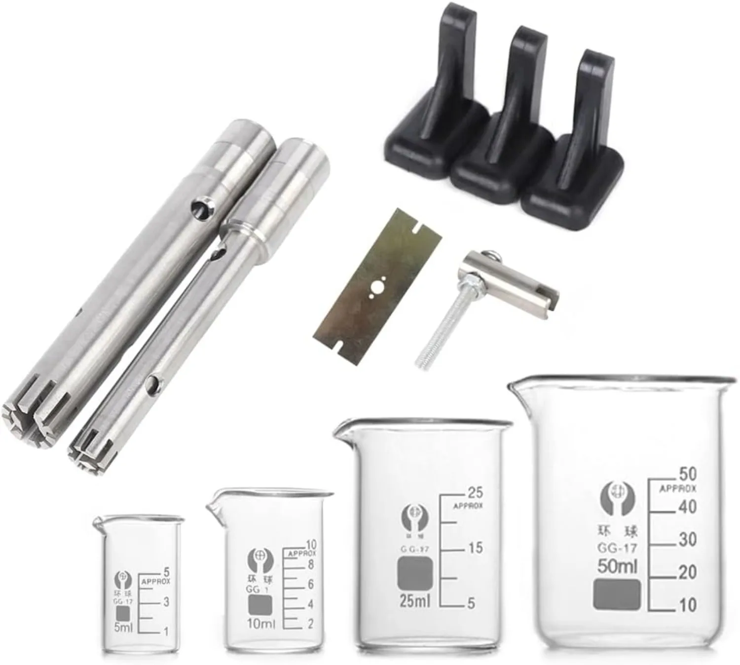 FSH-2A High Speed Homogenizer Lab Disperser Emulsifier 5~1000ml Speed Adjustable 8000~22000rpm with 2 Working Heads