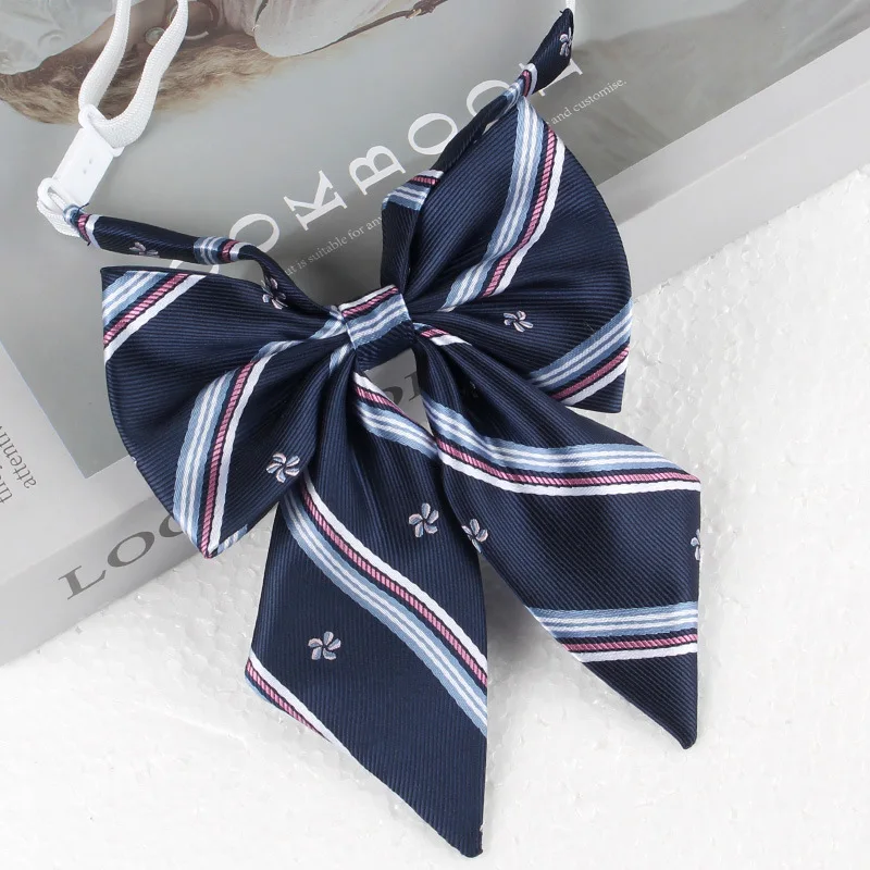 2024 Mode JK Fliege weiblich rot schwarz großen Bowknot Mädchen Student Abschluss Bachelor Kleidung Accessoires Frauen Kragen Krawatte