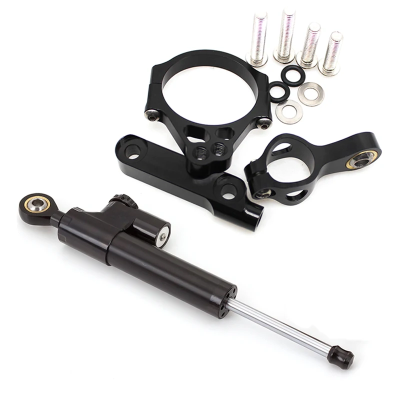 Aluminium Motorfiets Demper Steering Stabiliseren Beugel Montage Kit Voor Kawasaki Versys 650 2015 2016 2017 2018 2019 2020