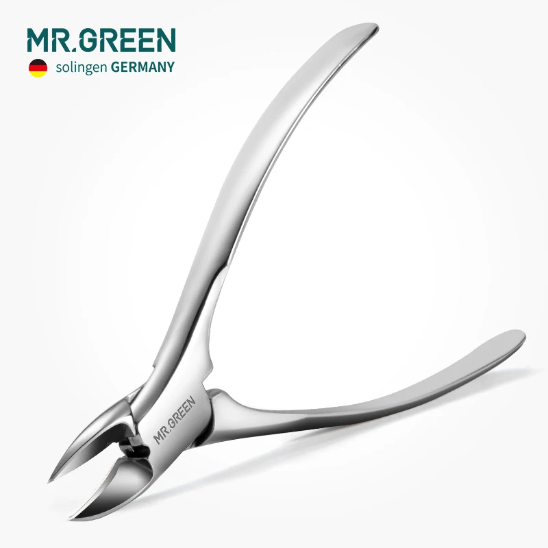 MR.GREEN High Quality Stainless Steel Super-sharp Nail Clipper For Cuticle Pusher Toenails Ingrown Pedicure  Nail Clipper