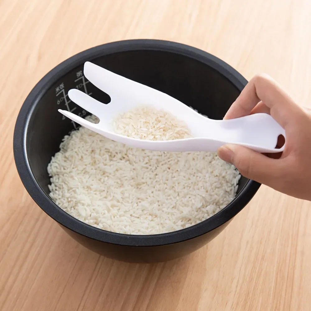 New Creative Non Hand Hurting Multi Functional Rice Spoon Drain Device Portable Filter Egg White Separators Rice Spoon