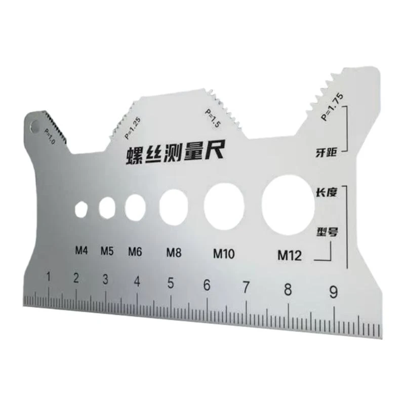 

Clear Scale Screw Measuring Tool Screw Measurement Device for 4mm/5mm/6mm/8mm .Q0KF