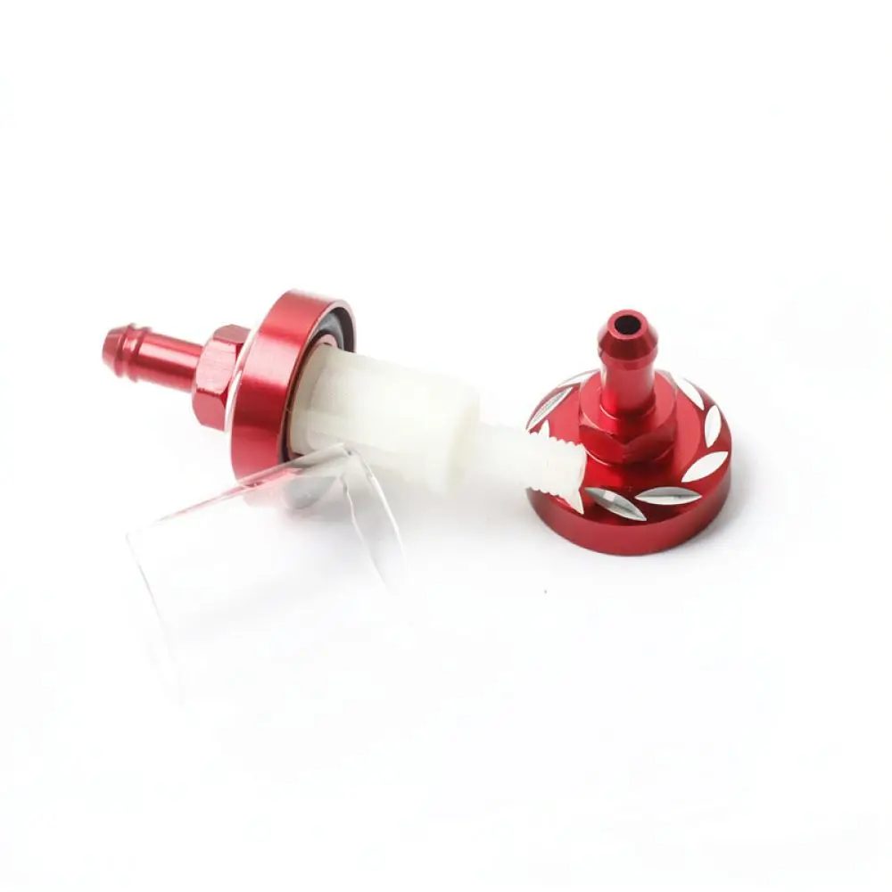 Universal Fuel Filter For Motorcycle Scooter Inline Oil Cleaner Protective Clear Case Maintenance Accessory