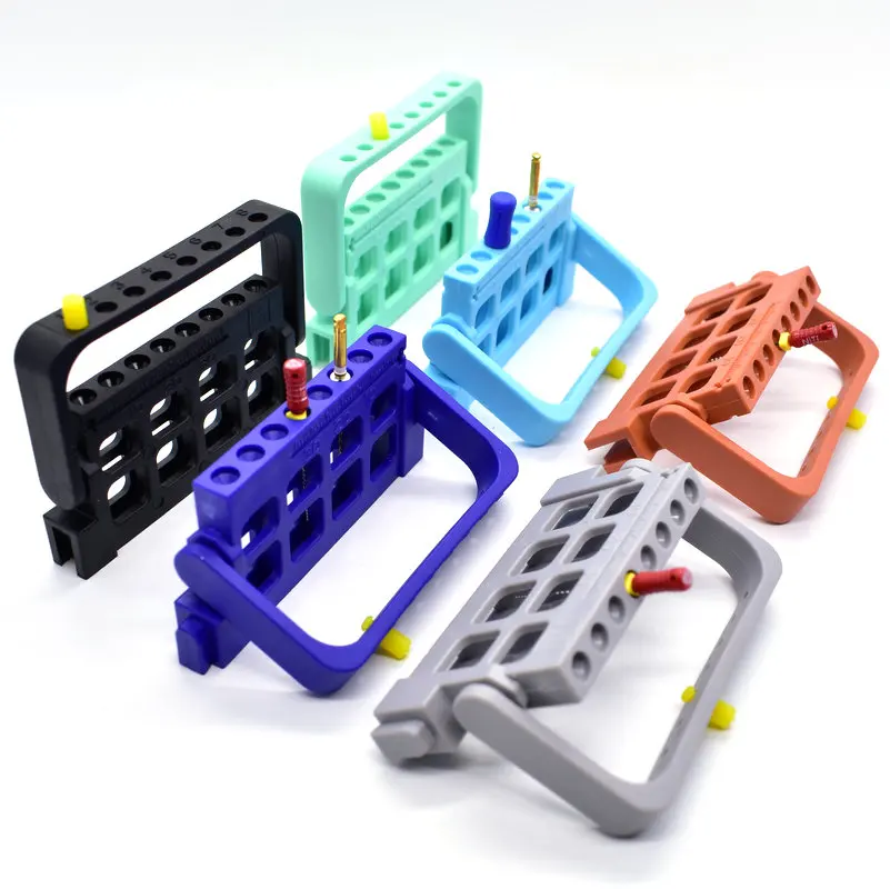 Dental Files Drill Stand Holder Autoclavable 8 Hole For Endodontic Files Organizer Endo Box