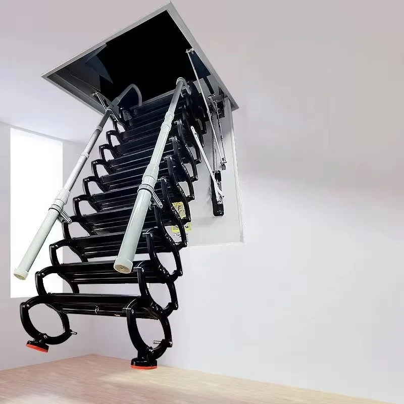 

Manual/electric Telescopic Loft Ladder Electric Model Retractable Hidden Staircase