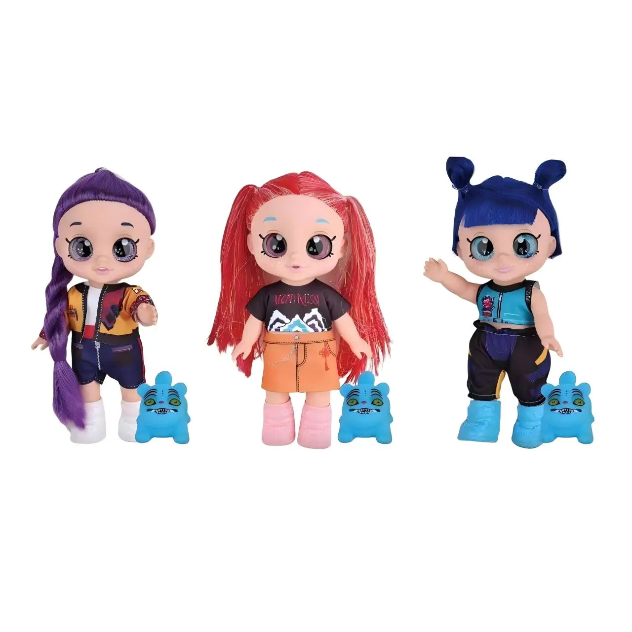 

2026 K-pop Hot-selling 10-inch 5-joint 5D eye chubby child K-POP Witch Hunter Group music-enabled vinyl doll Mini Tiger