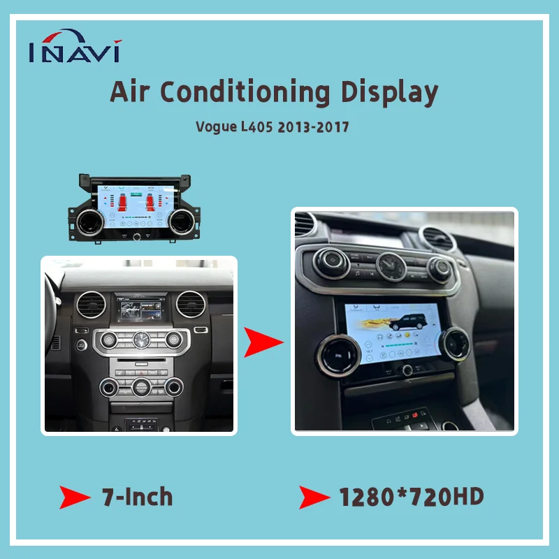 7"For Land Rover Discovery 4 2011-2016 LCD air conditioning automatic AC panel screen climate control Touch screen