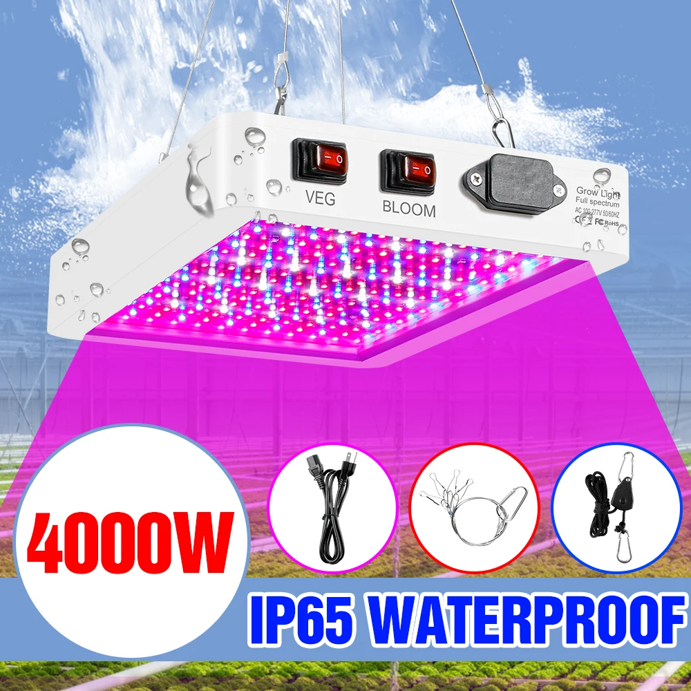 

LED Grow Light Full Spectrum Phytolamp UV Plant Light Hydroponic Growing System Indoor Cultivation Lamp For Greenhouse Grow Tent