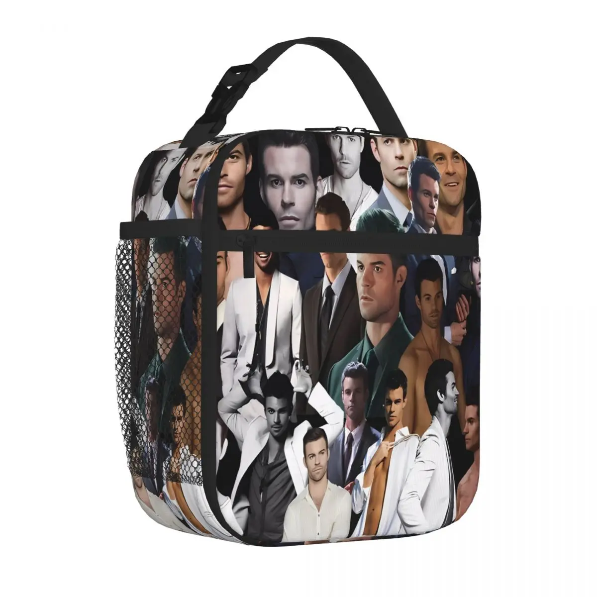 Bestselling Daniel Gillies - Elijah Mikaelson Photo Collage Modern Lunch Handbag Outdoor Construction Meal Prep Bag