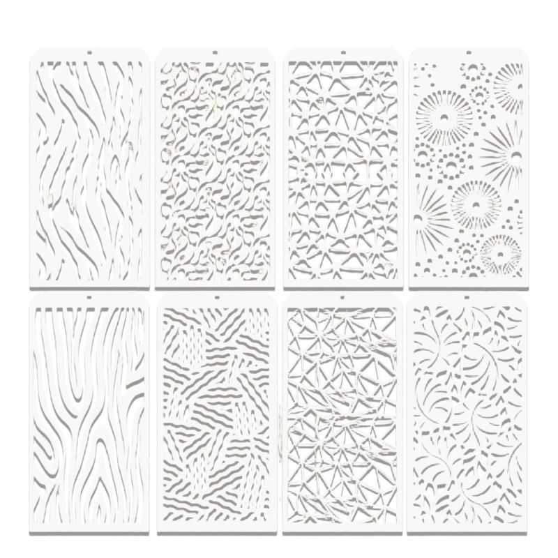 K9FC Multipurpose Pattern Stencil Template Set Safe Materials Precisions Cut For Wall