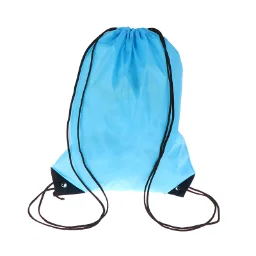 Drawstring mochila náilon dobrável esportes ginásio drawstring sacola saco para homem feminino