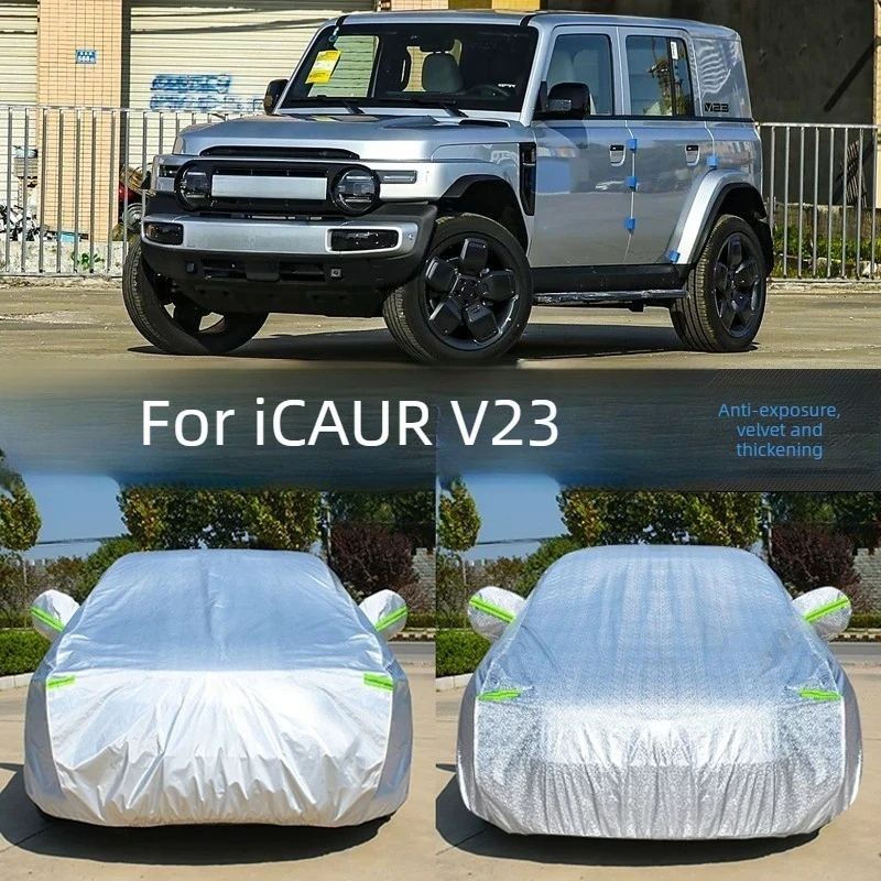 

For Chery ICAUR V23 Special Car Covers Rain Shading Sun Protection Car Cover Full Cover Dust Four Seasons Car Accessories Tools