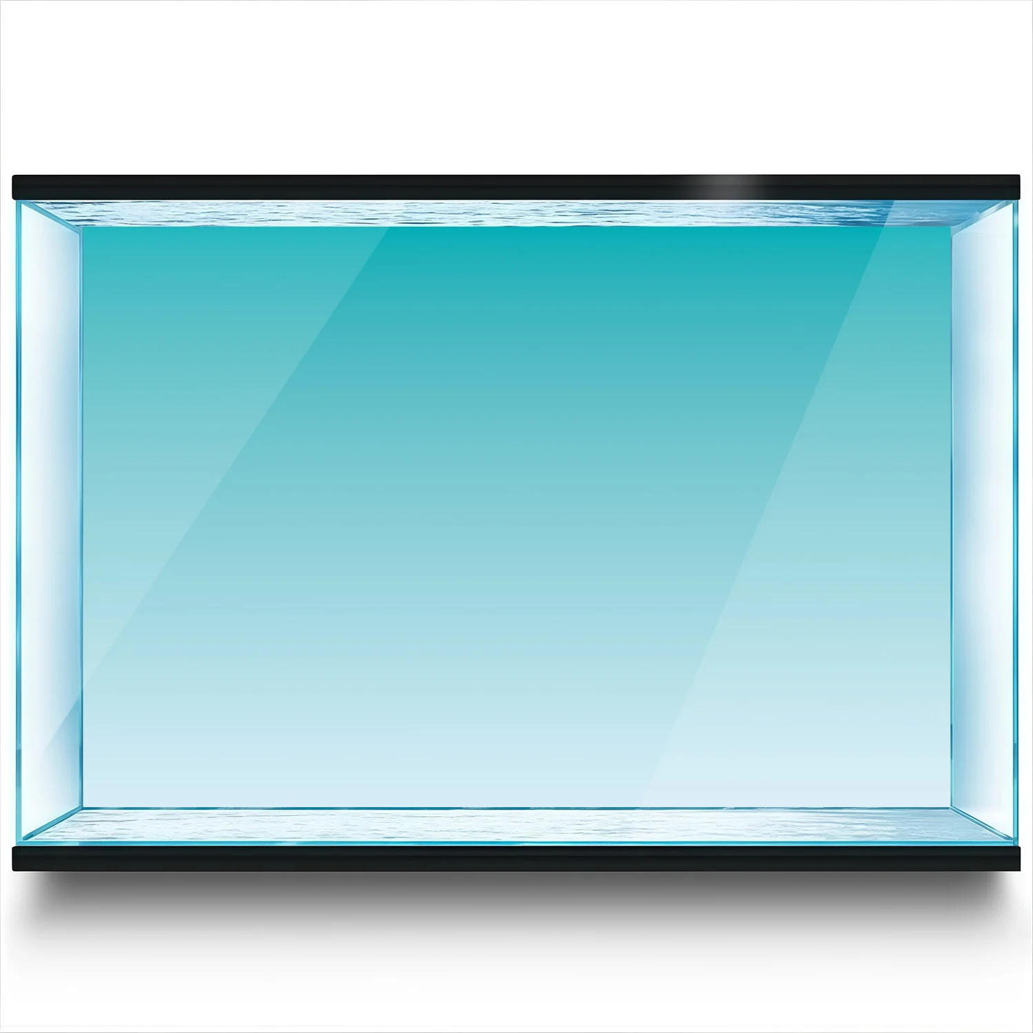 Blue and White Gradient, Fish Tank Background Painting, Aquarium Background Sticker, HD, Front Self-Adhesive, Landscape Ornament