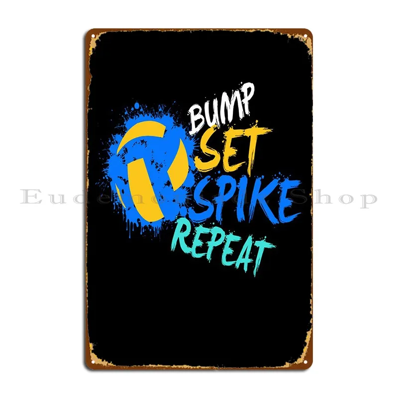 Bump Set Spike Repeat Metal Signs Poster Wall Decor Living Room Designer Garage Tin Sign Poster